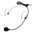 thumbnail image 1 of Negro Doble para oreja XLR de Auricures tipo diadema Micrófono montado en cabeza XLR de XLR 4Pin Yuyangstore Micrófono de auriculares de 3 pines, 1 of 8