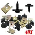 thumbnail image 2 of 40pcs U Nut Hex Screw For BMW Speed Fastener Undertray Sheet Metal Clip Fixing, 2 of 5