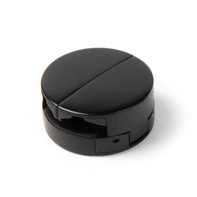 Soporte compacto de metal para teléfono en bicicleta Loop Micro, negro, para tapa de potencia