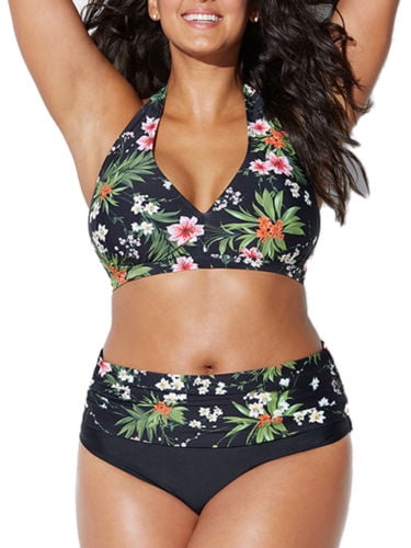 walmart plus size swimwear