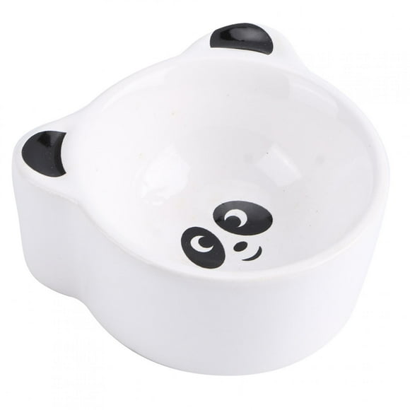 Cuencos de alimentación de agua con forma de Animal de dibujos animados, cuenco de cerámica para animales pequeños, suministros de alimentación para mascotas Panda