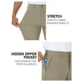 thumbnail image 3 of Golf Pants Men Stretch Dress Lightweight Business Casual Waterproof Hiking Quick Drying Work Pants, 3 of 5