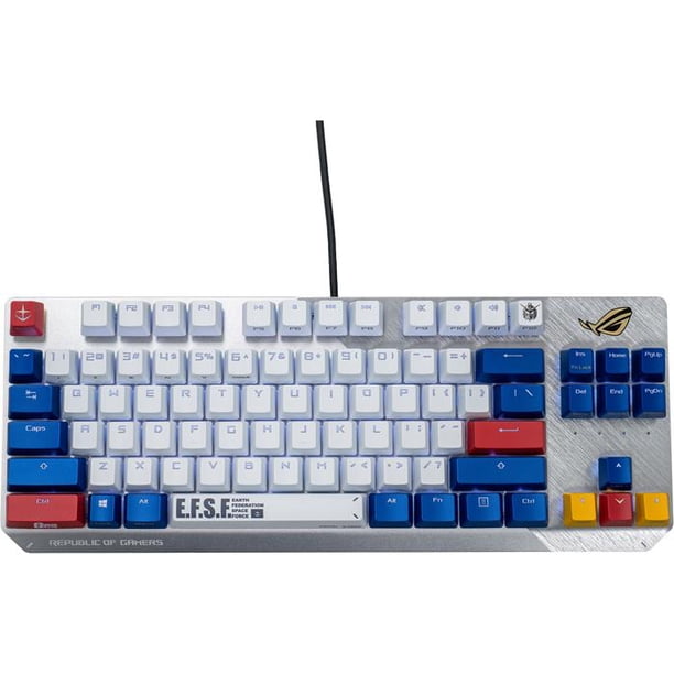 Teclado Mecanico Gamer ASUS ROG Strix Scope TKL GUNDAM EDITION Cherry MX Blue Asus ROG Strix Scope TKL GUNDAM EDITION