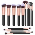 thumbnail image 1 of Juego de brochas de maquillaje de oro negro de gama alta, 16 unidades, brochas de maquillaje profesionales, herramientas de belleza, corrector de sombra de ojos, juego de brochas para base de cejas brillar Hogar, 1 of 5