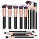 thumbnail image 1 of Juego de brochas de maquillaje de oro negro de gama alta de 16 piezas Pinceles cosméticos profesionales Pinceles de maquillaje con varilla larga premium Herramientas de belleza cosmética Corrector de sombra de ojos Juego de brochas de base de cejas brillar Electrónica, 1 of 5