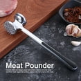 thumbnail image 4 of Meat Pounder, ABS Handle Silver 8.7in Length Prevent Skid Meat Tenderizer Tool  For Kitchen Utensil For Pork, 4 of 8