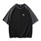 thumbnail image 2 of Playeras Para Gimnasio Para Hombre, Camiseta De Manga Corta Ancha Y Moderna Con Bloques De Color Para Hombre, Camiseta De Cuerpo Grande, 2 of 3
