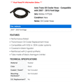 thumbnail image 2 of Auto Trans Oil Cooler Hose - Compatible with 2007 - 2015 Ford Edge 2008 2009 2010 2011 2012 2013 2014, 2 of 2