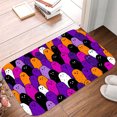 thumbnail image 5 of 1pc Halloween Ghosts Absorbent Non-Slip Bathroom Thickened Flannel Rug Decor,Soft,Quick Drying,Suitable For Indoor/outdoor Use,Bathrooms,Bedrooms,Kitchens,Terrace,Laundry Rooms,16"x24", 5 of 9