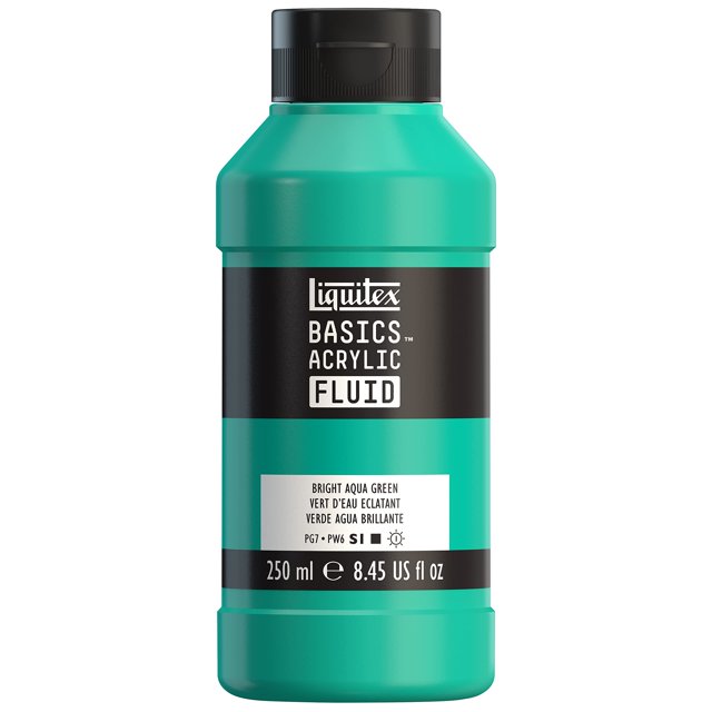 Pintura Fluida Acrílica Liquitex Basics, Botella De 250 Ml (8,5 Oz), Verde Agua Brillante