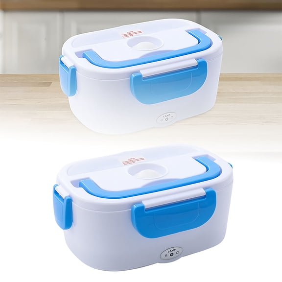 Plug-in Heating Lunch Box - Double-Layer, Food-Grade Bento - Convenient Heating for Office, School & Travel - Easy Clean Detachable Compartments