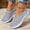 Gray1, variant on Willtoo Women's Woven Orthopedic Breathable Soft Shoes, Memory Foam Go Walk Slip on Shoes, Hands Free Slip in Sneakers Arch Support Purple 10 Wide