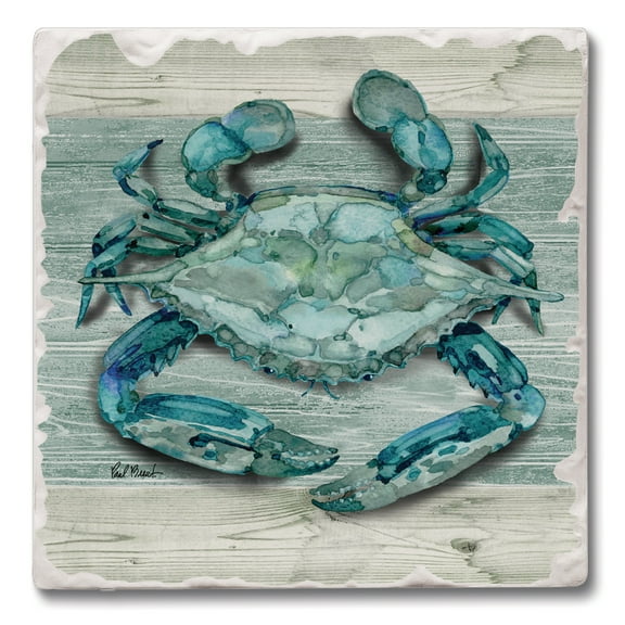 Thirstystone "North Point Crab" 4-Pack Tumbled Tile Coasters