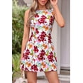 thumbnail image 2 of Wrongduck Women's Floral A-Line Mini Dress Sleeveless Boat Neck Summer Casual Cocktail Party Dress with Pockets Vacation Outfit 2026, 2 of 17