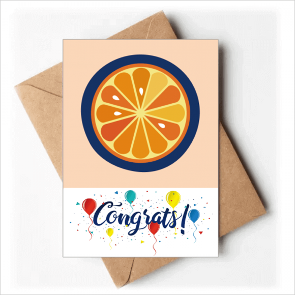 O Alphabet Orange Fruits Mignon Modèle Cartes de Mariage Félicitations Enveloppes de Voeux