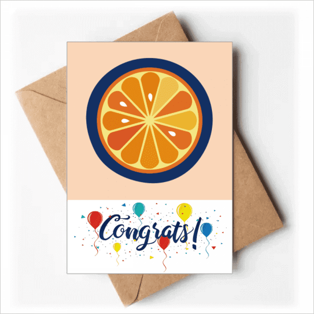 O Alphabet Orange Fruits Mignon Modèle Cartes de Mariage Félicitations Enveloppes de Voeux