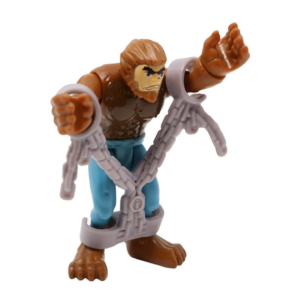 Replacement Part for Fisher-Price Imaginext Collectible Monsters Castle Playset FHL79 - Replacement Poseable Wolfman Figure Wearing Jeans with Removable Chains