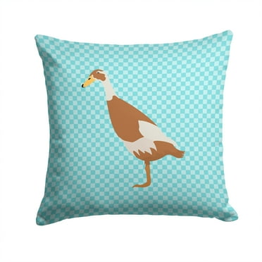 Animal Art Checkboard Design Fabric Decorative Pillow