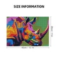 thumbnail image 2 of WYYP Rhino Challenging Difficult Wooden Jigsaw Puzzle for Adults | Wood Puzzles Gift 300 PCS, 2 of 6