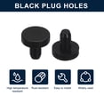 thumbnail image 2 of Uxcell 16 Pieces Black Rubber Stopper, 4mm Plug Holes for 3.5-3.8mm/0.14-0.15" Hole, 2 of 6
