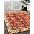 thumbnail image 3 of Ahgly Company Machine Washable Indoor Square Abstract Lava Red Area Rugs, 3' Square, 3 of 7