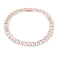 thumbnail image 1 of Mens Cuban Necklace 16 Inch Diamond Jewelry Hip Hop Necklace Miami Cuban Link Chain, 1 of 8