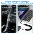 USB C to USB Cable,Android Auto 3ft+5ft Coiled Cable for Car