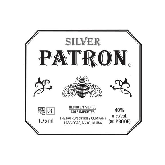 Whimsical Practicality's Patron Silver Tequila Edible Icing Image Cake Topper-8 inch Round or Larger