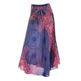 thumbnail image 1 of Falda larga para mujer, falda hippie, falda larga festiva, falda larga para cóctel o boda. Azul, 1 of 5