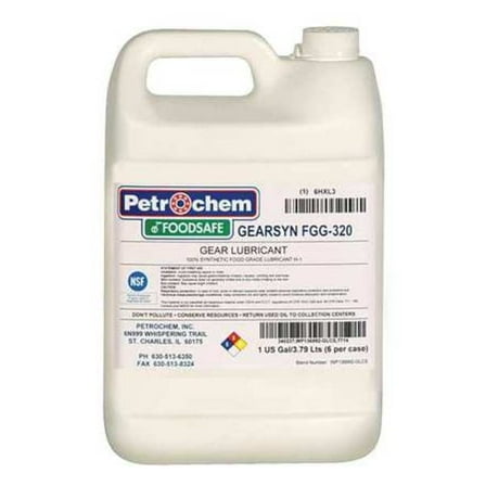 1 gal Gear Oil Jug 320 ISO Viscosity, 90 SAE, Clear