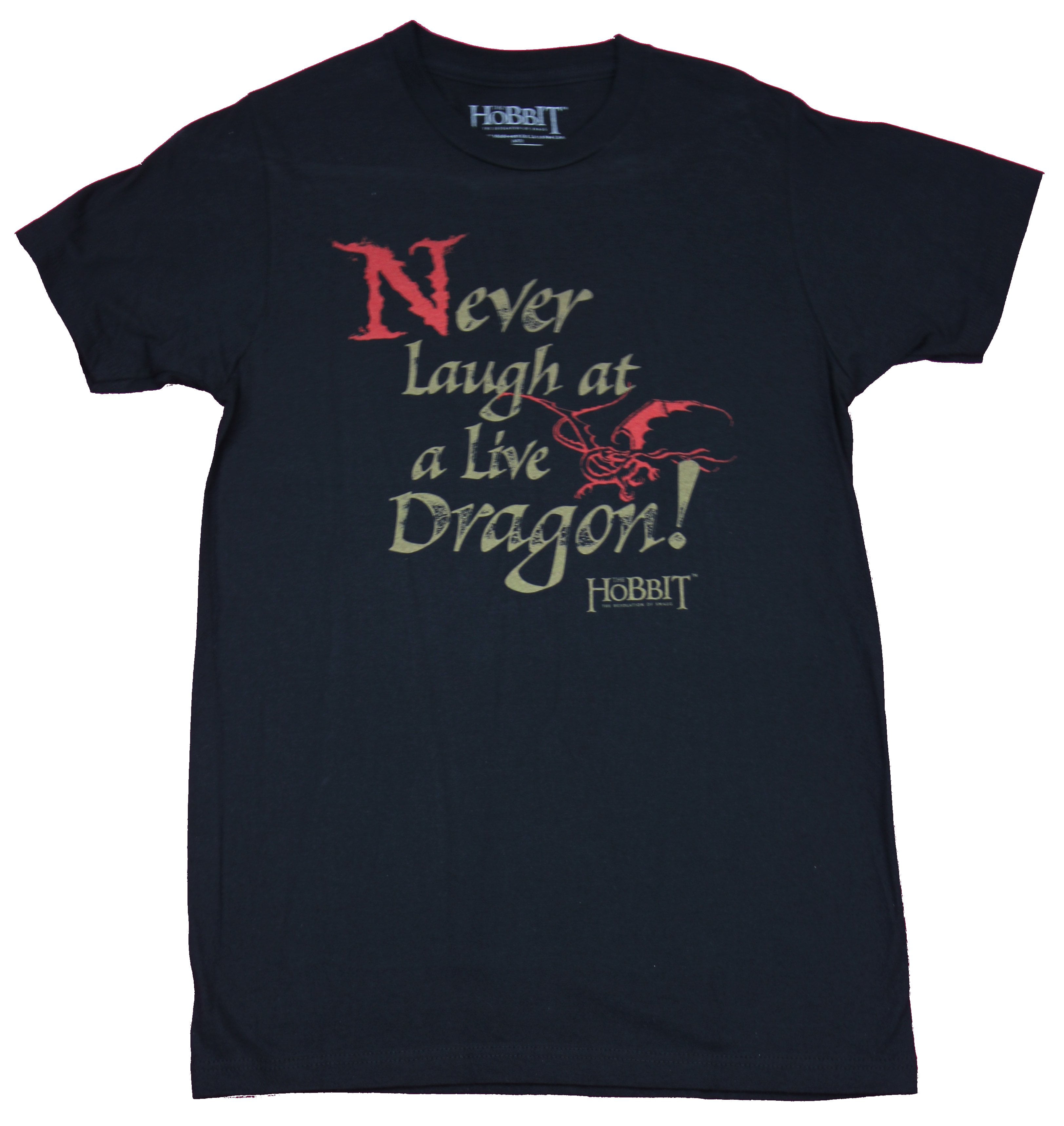 Never Laugh Adult Tank Top T-Shirt Hobbit 