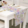 thumbnail image 3 of asddcavvf Easter Bunny Egg Pattern Linen Print Kitchen Dining Room Insulated Decorative Placemat（G） Modern Table Runners 72 Inches Long, 3 of 6