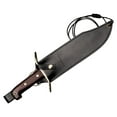 thumbnail image 5 of Wild West Bowie 10.75" 1090 High-Carbon Steel Clip Point Blade 5.25" Handle Fixed Blade Knife w/Leather Sheath, 5 of 6
