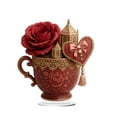 thumbnail image 2 of Japceit Romantic Tea Cup Ornament, Lover's Day Gift and Decorative Cup for Valentine's Day, Small Tabletop Decor for Home, Shelf, and Special Occasion 15cm, 2 of 4