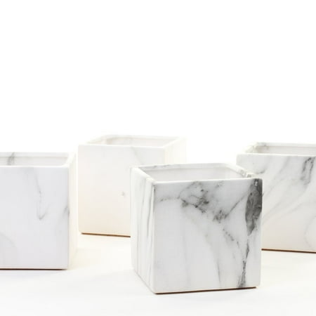 Wholesale Bud Vases - Koyal Wholesale Black White Marble Effect 4