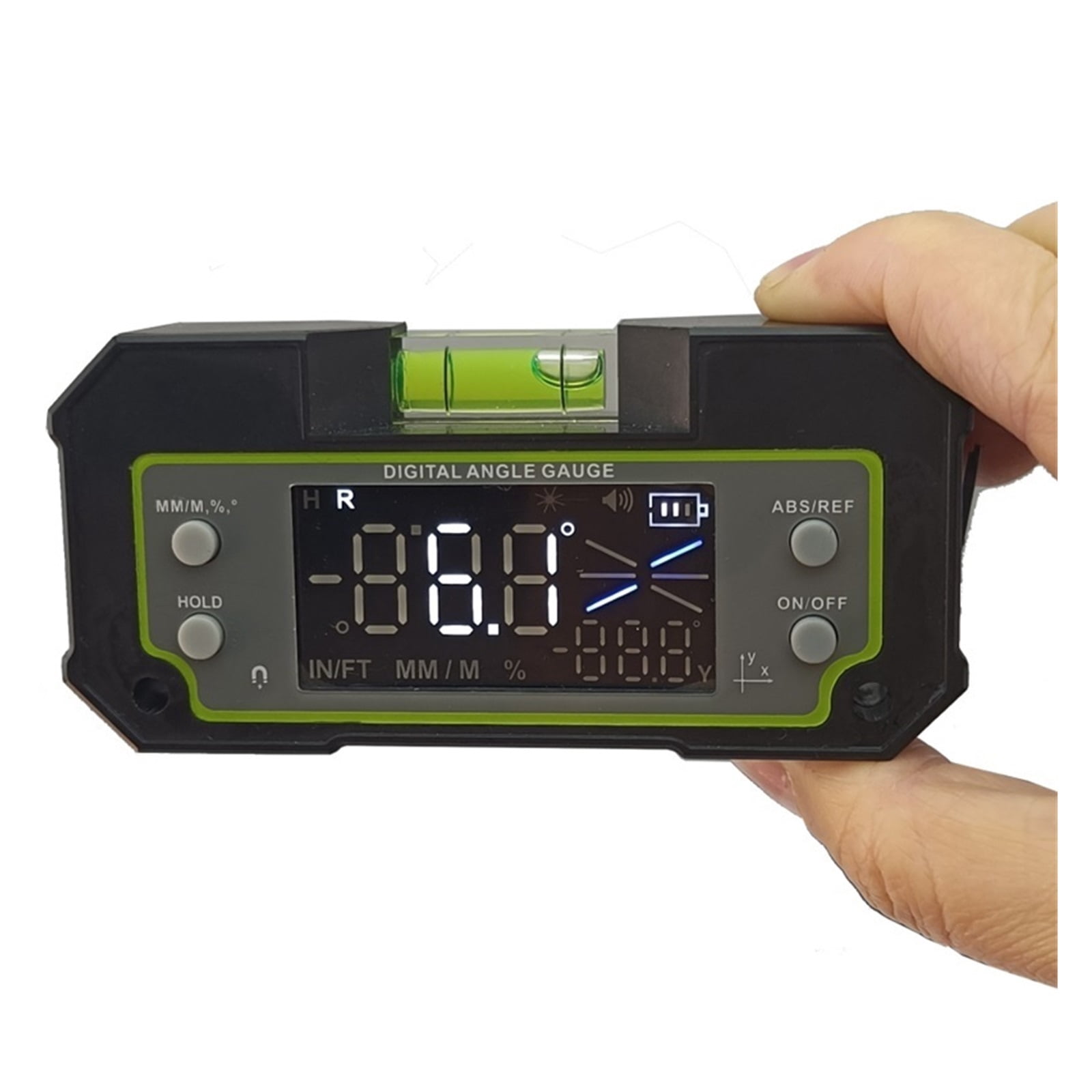 Bluetooth Digital Level Inclinometer LCD Dual-Axis Electronic Protractor Angle Triangle Ruler Meter ,Water-Proof & Dust Resistant