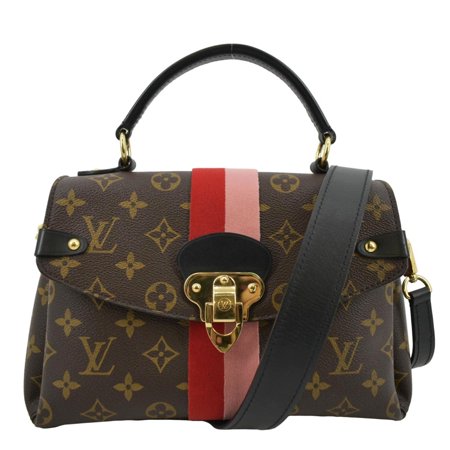 Pre-Owned LOUIS VUITTON Georges BB Monogram Canvas Shoulder Bag Coquelicot Peach