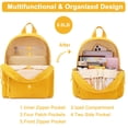 thumbnail image 4 of Mochila BTOOP Mini de Pana Pequeña Amarilla para Mujer, 4 of 7