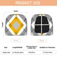 thumbnail image 3 of Yellow and Gray Modern Art Geometric Seat Covers for Dining Room Chairs Set Of 4,Stretch Printed Washable Chair Seat Cover with Elastic Ties and Button,Removable Waterproof Couch Cushion Covers, 3 of 6