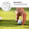 thumbnail image 2 of TEHAUX Ball Storage Basket Green Metal Mesh Basket for Sports Equipment Storage 1Pack, 2 of 7