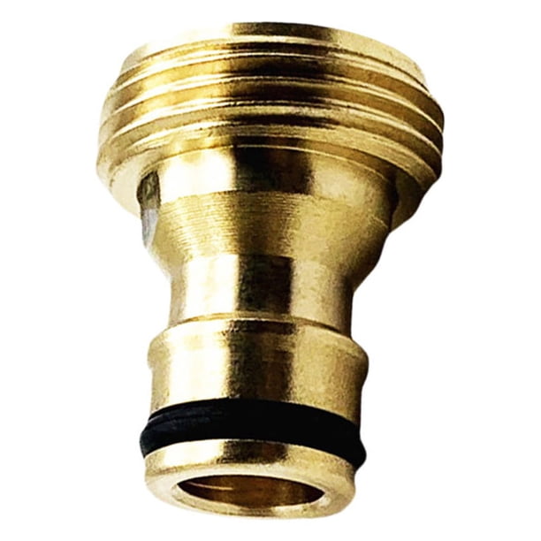 Kenally Adaptador de manguera de latón resistente 3/4, accesorios de conexión, pieza de conexión de tubo de unión, reemplazo de boquilla, Herramientas y ferretería Tipo 1 3/4 Hilo