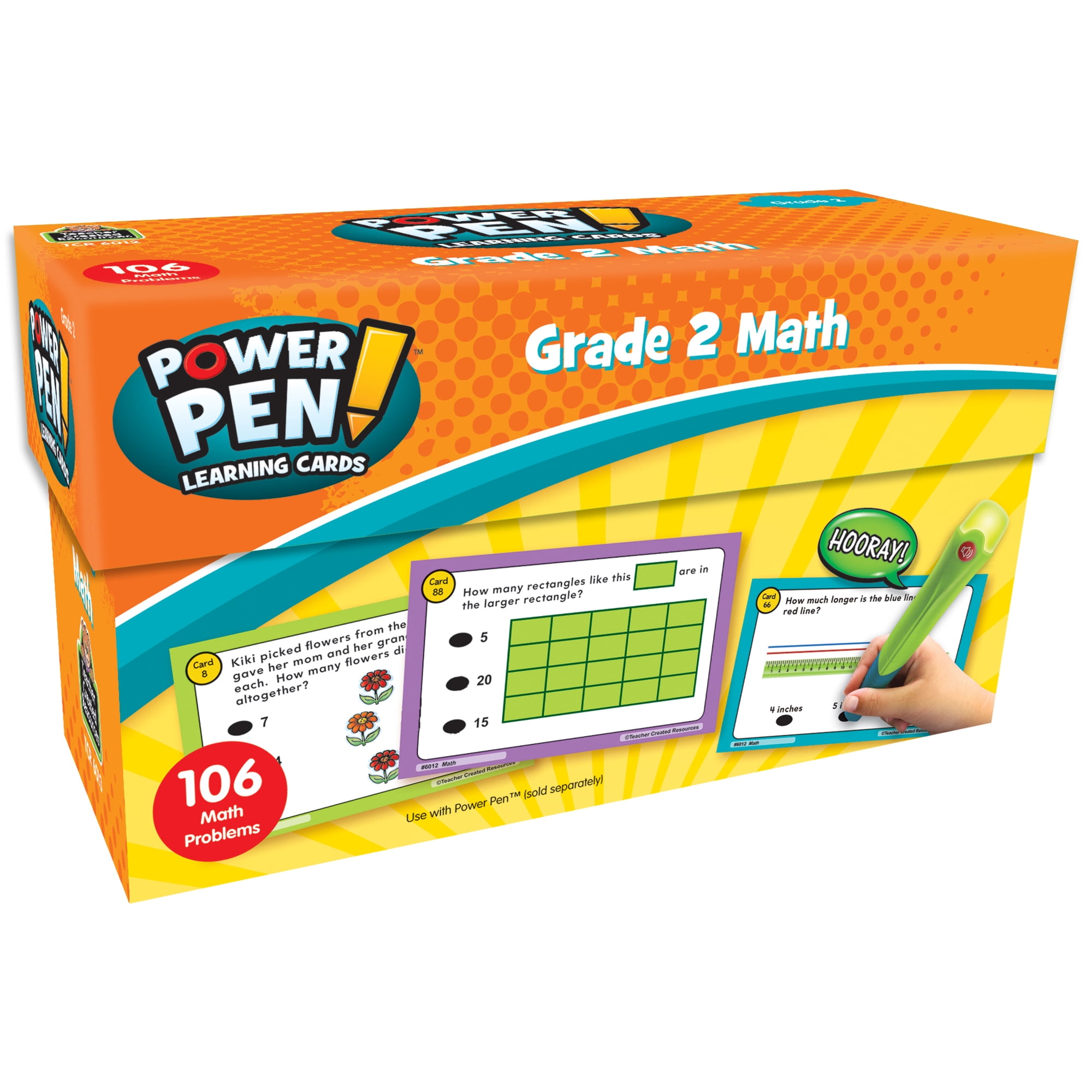 Teacher Created Resources Power Pen Learning Cards: Math Grade 2