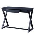 thumbnail image 3 of Charcoal Wood Console Table with English Dovetail and X - base / Stylish and Stable in Living Space, 3 of 3