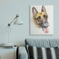 thumbnail image 2 of Stupell Industries German Shepard Pet Dog Tongue Out Portrait Animals & Insects Painting Gallery Wrapped Canvas Art Print Wall Art, 30 x 40, 2 of 6
