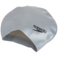 thumbnail image 2 of Speedo Unisex Adult Silicone Long Hair Swim Cap - Silver, One Size, 2 of 5
