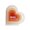 Orange, variante sur LCXmlly Décoration Intérieure Accrocheuse Vase Géométrique en Acrylique avec Design Imprimé de Lettres en Forme de Cœur Ornements d'Arrangement Floral Coloré