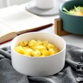 thumbnail image 2 of Ceramic Bowl Creative Salad Bowl Porcelain Dessert Saucer Fruit Bowl Tableware (White), 2 of 8