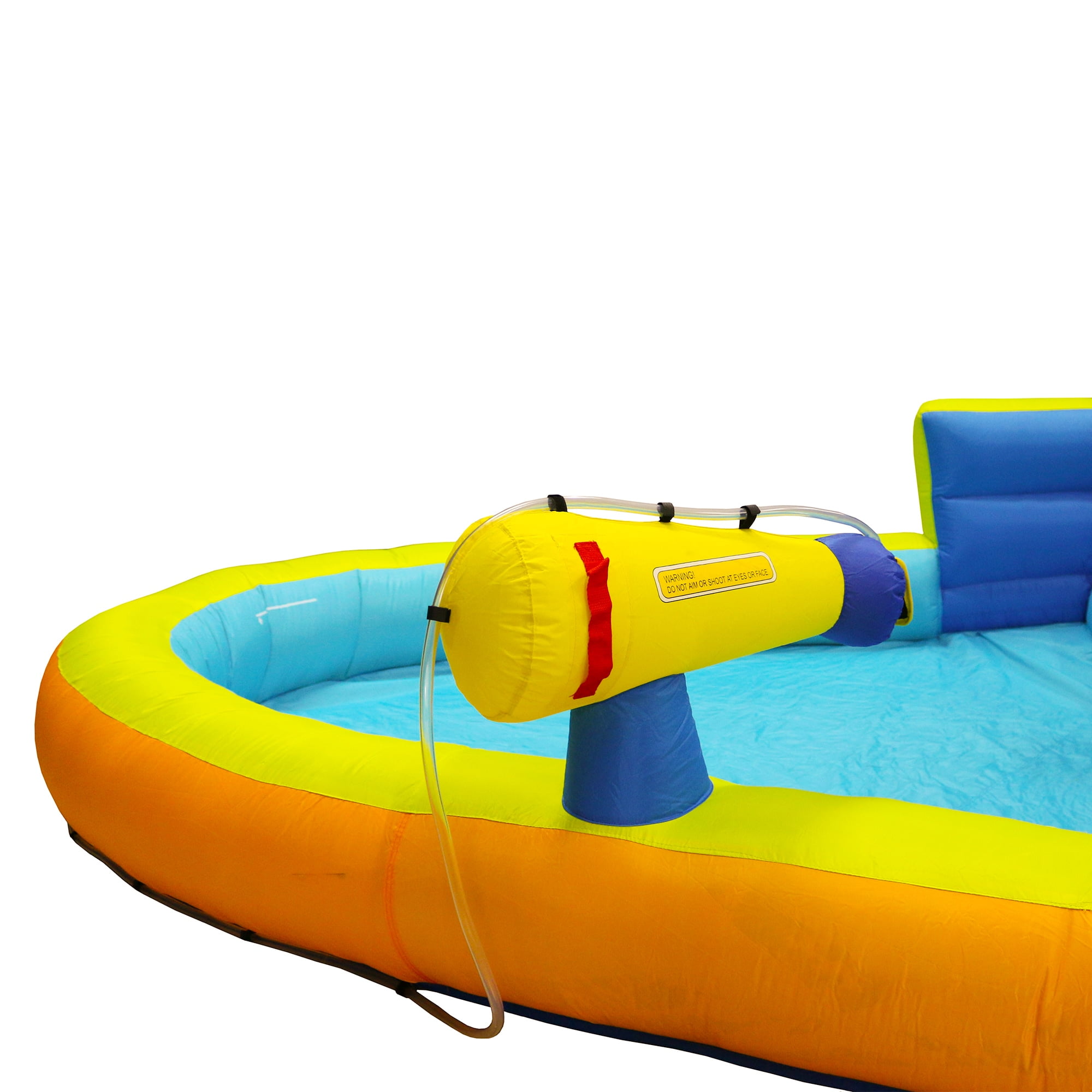 Banzai Big Blast Water Park, Length: 14 ft 5 in, Width: 10 ft 7 in, Height: 7 ft 11 in, Inflatable Outdoor Backyard Water Slide Splash Toy