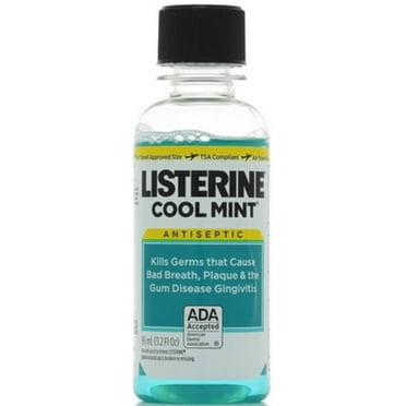 Listerine Antiseptic Mouthwash, Cool Mint 3.2 oz (Pack of 6)
