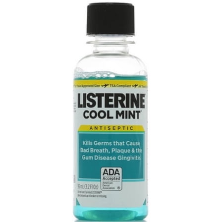 Listerine Antiseptic Mouthwash, Cool Mint 3.2 oz (Pack of 2)